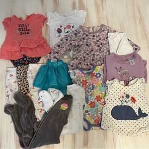 Bulk lot of baby girl clothes size 6 months